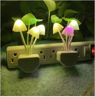 Automatic Sensor Light Night Color Changing Romantic Flower LED Night Lights Flower Mushroom Lamp Bedroom kids room Home LED Mushroom Night Light Lamp with Sensor LED Night Lights